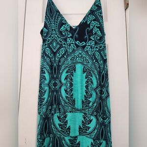 Veronica M drop waist maxi dress M